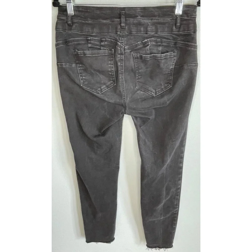 Wax Jeans Soft Stretchy Skinny Straight Denim Jeans Raw Hem Juniors‎ 13